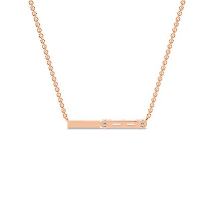 Buchstabe P Morsecode Diamant Initial Anhänger