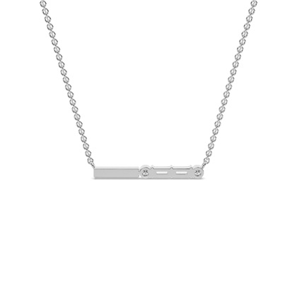 Buchstabe P Morsecode Diamant Initial Anhänger