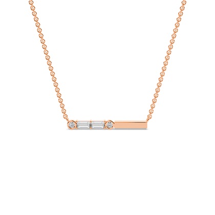 Letter P Morse Code Diamond Initial Pendant