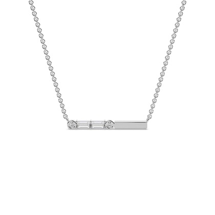 Letter P Morse Code Diamond Initial Pendant