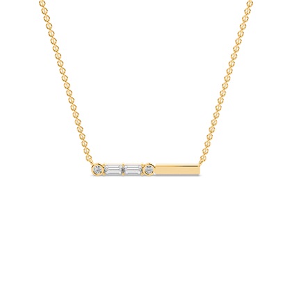 Baguette Diamond Pendants