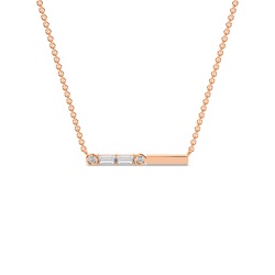 Letter P Morse Code Diamond Initial Pendant