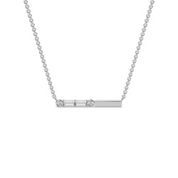 Letter P Morse Code Diamond Initial Pendant