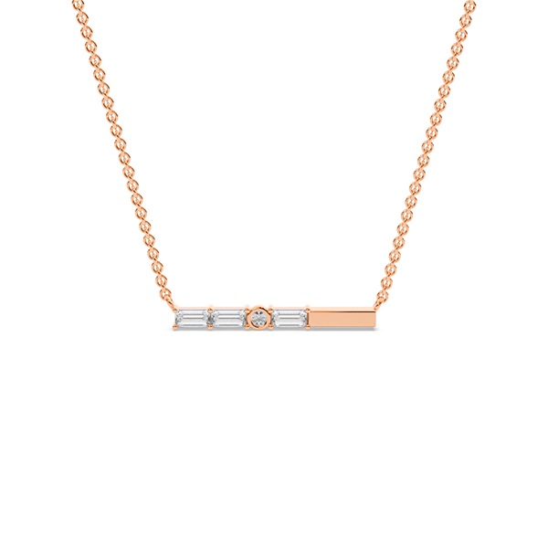 Letter Q Morse Code Diamond Initial Pendant