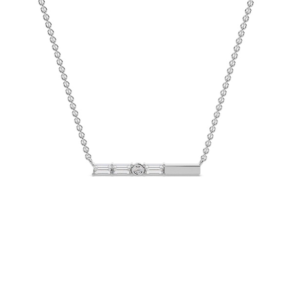 Letter Q Morse Code Diamond Initial Pendant