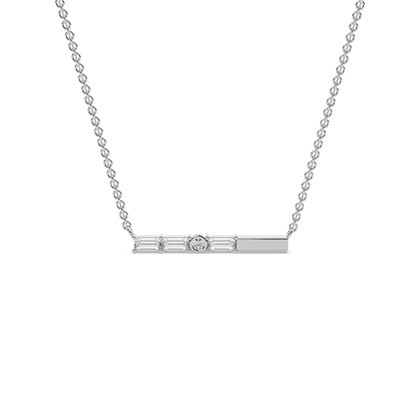 Letter Q Morse Code Diamond Initial Pendant