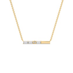 Letter Q Morse Code Diamond Initial Pendant