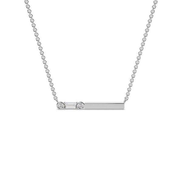Letter R Morse Code Diamond Initial Pendant