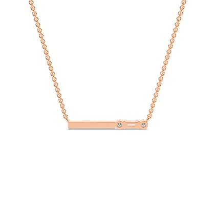 Buchstabe R Morsecode Diamant Initial Anhänger