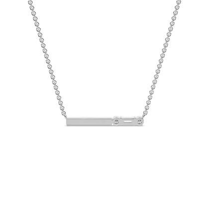 Buchstabe R Morsecode Diamant Initial Anhänger