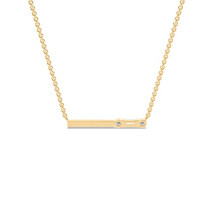 Buchstabe R Morsecode Diamant Initial Anhänger