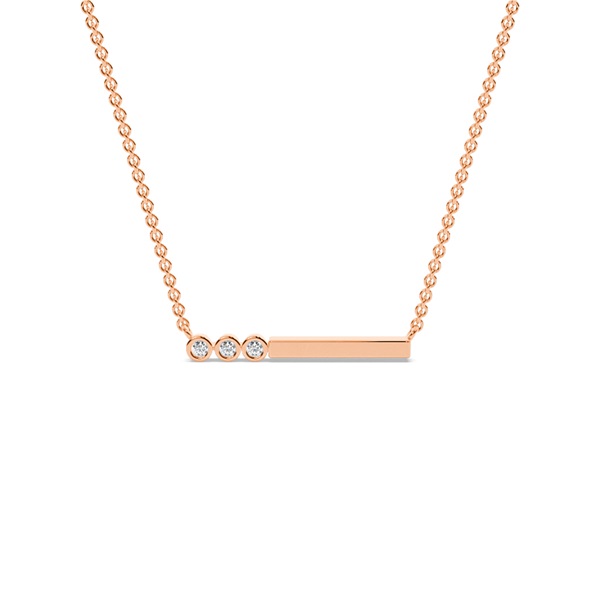 Letter S Morse Code Diamond Initial Pendant