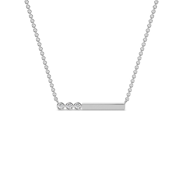 Letter S Morse Code Diamond Initial Pendant