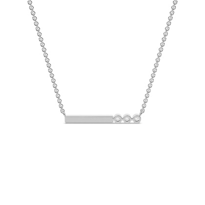 Buchstabe S Morsecode Diamant Initial Anhänger