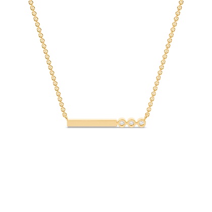 Buchstabe S Morsecode Diamant Initial Anhänger