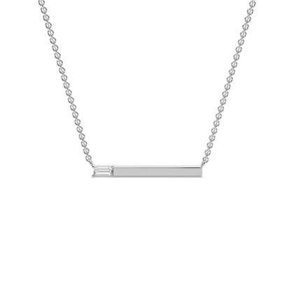 Letter T Morse Code Diamond Initial Pendant