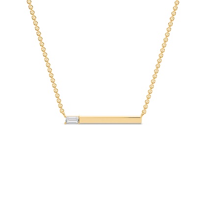 Letter T Morse Code Diamond Initial Pendant