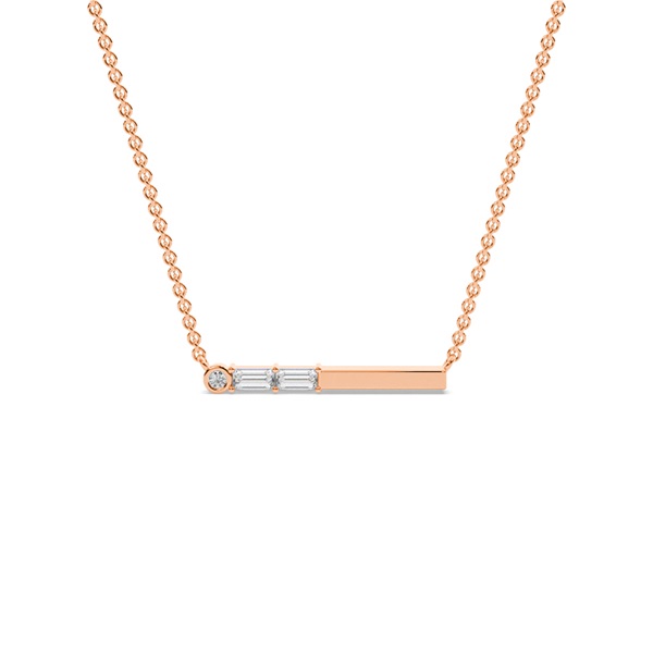Letter W Morse Code Diamond Initial Pendant