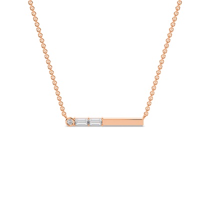 Baguette Diamond Pendants