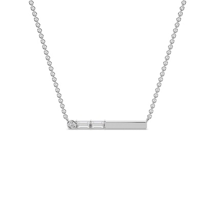 Letter W Morse Code Diamond Initial Pendant