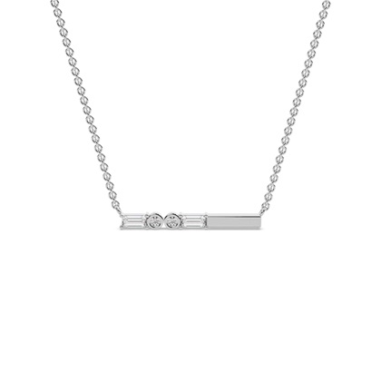 Baguette Diamond Pendants