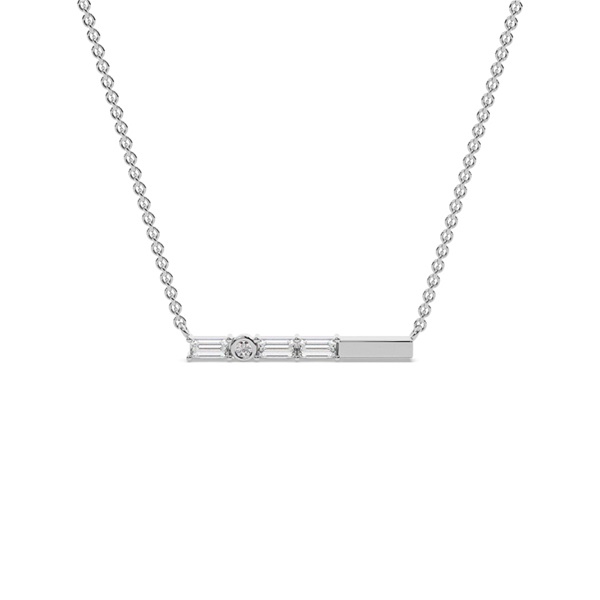 Letter Y Morse Code Diamond Initial Pendant