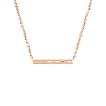 Buchstabe Y Morsecode Diamant Initial Anhänger