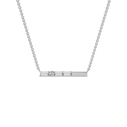 Letter Y Morse Code Diamond Initial Pendant
