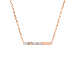 Letter Y Morse Code Diamond Initial Pendant