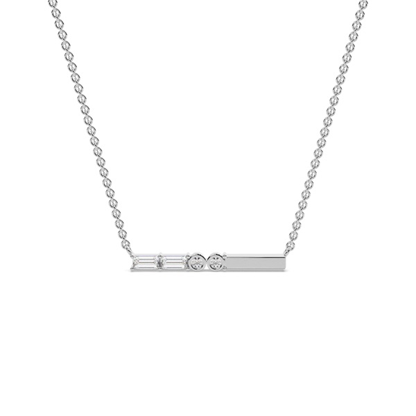 Letter Z Morse Code Diamond Initial Pendant
