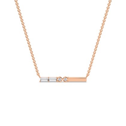 Baguette Diamond Pendants