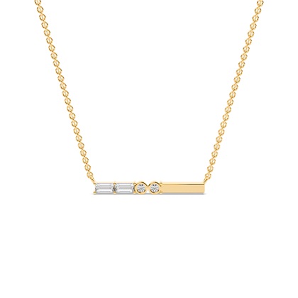 Letter Z Morse Code Diamond Initial Pendant