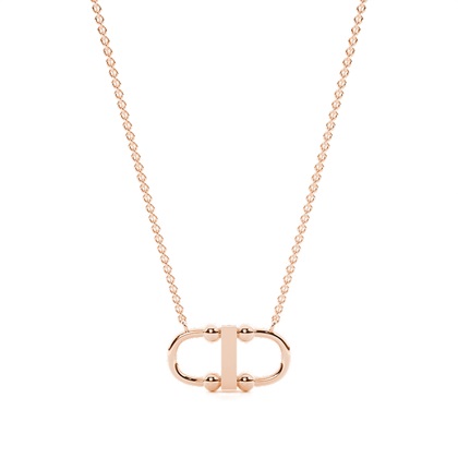 Interlink Diamond Chain Necklace (Large)