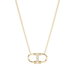 Interlink Diamond Chain Necklace (Large)