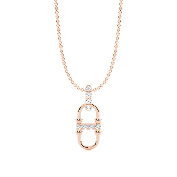 Interlink Diamond Dangling Pendant (Large)