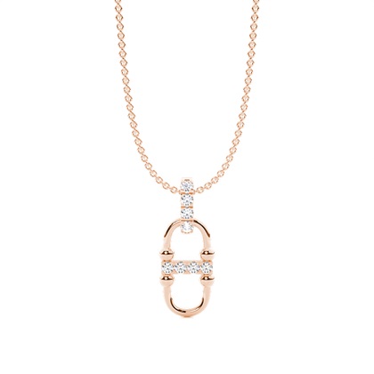 Rose Gold Diamond Pendants & Necklaces