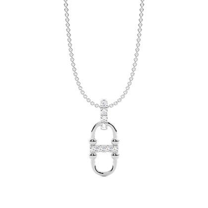 Silver Diamond Pendants And Necklaces