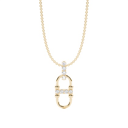 Interlink Diamond Dangling Pendant (Large)