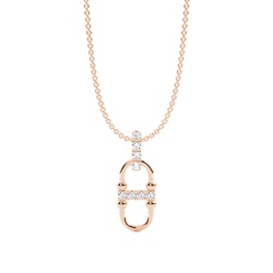Interlink Diamond Dangling Pendant (Large)