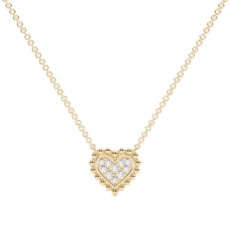 Yellow Gold Cluster Pendants