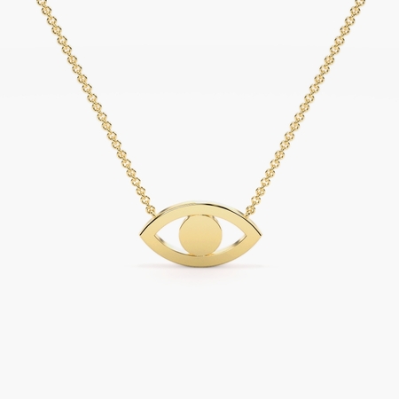 Evil Eye Delicate Everyday Chain Necklace