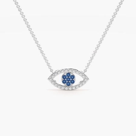Zarte Evil-Eye-Halskette für den Alltag