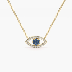 Evil Eye Delicate Everyday Chain Necklace