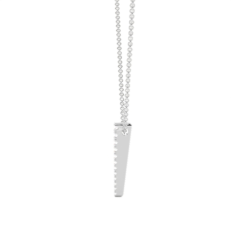 Zarte Kette mit linearen Runddiamanten
