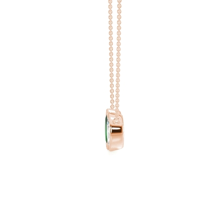 Toi Et Moi Bezel Set Marquise-Cut Emerald & Diamond Pendant