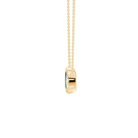 Toi Et Moi Bezel Set Marquise-Cut Emerald & Diamond Pendant