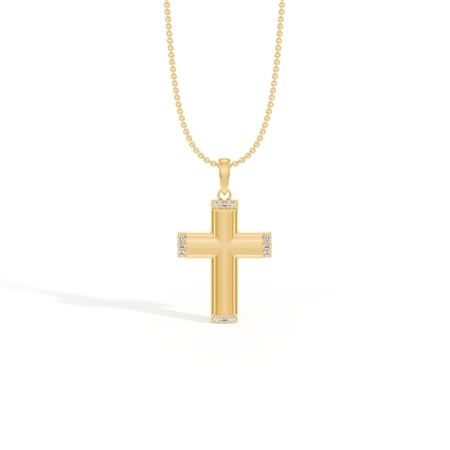 Diamond Accent Cross Men’S Pendant