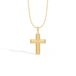 Diamond Accent Cross Men’S Pendant