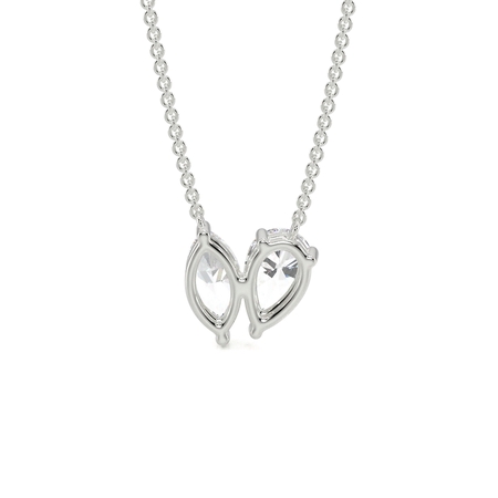 Toi Et Moi Pear And Marquise Diamond Pendant