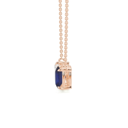 Toi Et Moi Pear Diamond & Oval-Cut Blue Sapphire Diamond Pendant